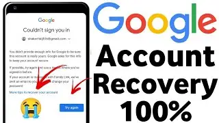 How to recover gmail account || email recovery karne ka tarika || 2 step verification gmail recovery