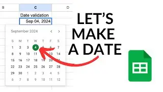 Google Sheets: Add a Pop-up Date Picker