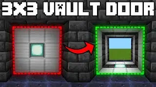 🦅 Minecraft Bedrock 1.20 | DOUBLE SIDED 3x3 VAULT DOOR TUTORIAL!