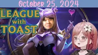 i'm so sorry i'm playing league again later i'm duoing with toast i can't stop playing league i just