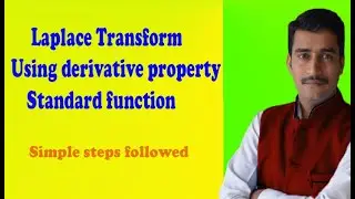 Laplace Transform solve the problem using derivative property & standard function in Hindi