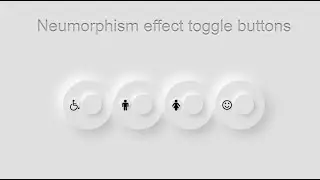 Neumorphism UI design toggle button CSS | CSS animation | html, CSS project