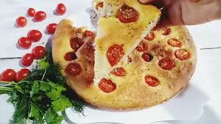 🍅🇮🇹ФОКАЧЧА С ПОМИДОРАМИ, ИТАЛЬЯНСКИЙ ХЛЕБ, БЕЗ ЗАМЕСА! МОЖНО К ЧАЮ, МОЖНО К ОБЕДУ!