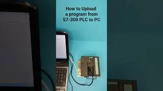 PLC training for beginners (How to Upload a program from S7-300 PLC to PC)#plc #training #shorts