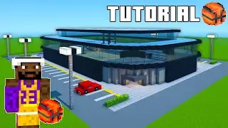 Minecraft Tutorial: How To Make A Basketball Arena 2022 City Build