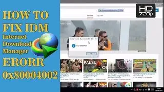 EASY!!! FIX ERORR "IDM SOFTWARE" ERORR 0x80004002