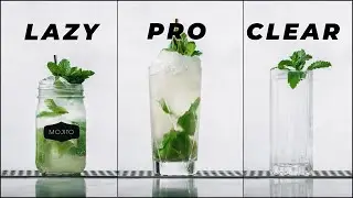 How to make a Mojito Cocktail Lazy, Pro, Clarified | How to make a clarified Mojito cocktail