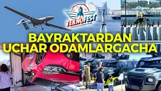 Uchar odam, Bayraktar TB2, ag'darilgan mashina, harbiy texnikalar 🚀 TeknoFest'dan o'zbekcha 2-video