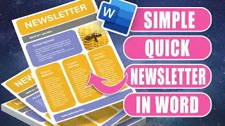 Create this easy and quick Newsletter in Word