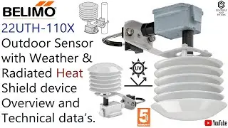 #Belimo Outdoor Sensor with Weather and Radiated Heat Shield / #hvac / 22UTH-110X / #bms