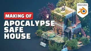 Blender Making of - Apocalypse Safe House Modeling Timelapse