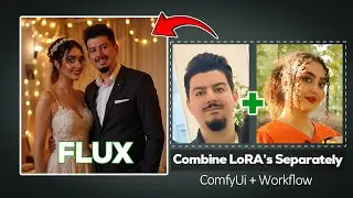 😲💥The Secret of Using 2 Personal Flux LoRAs at the same time! In ComfyUi - Separate LoRAs with Ease!