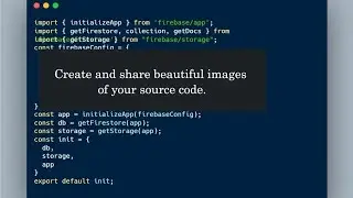 Create and Share Beautiful Image of Your Source Code #playerofcode #codetips #developer #coder #code