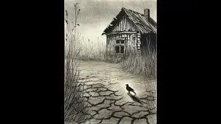 How to Draw a Drought Landscape in Charcoal | Realistic Drawing Tutorial on Climate Change