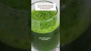 Suco verde detox anti inflamatório e emagrece #sucodetox #receitafit #detox