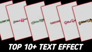 Top 10 Text Effect • Alight Motion Lyrics Text Animation • Free XML And Preset Free Download