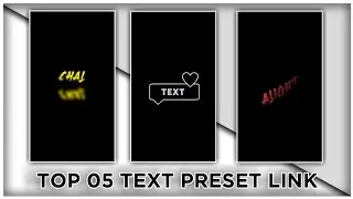 Top 05+🔥Alight Motion Text Animation Presets |AlightMotion Preset Download Free 05+ text presets|
