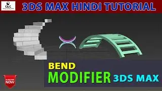 How to Use BEND Modifier in 3DS MAX || Beginners Tutorial in Hindi || Creative Learning Center