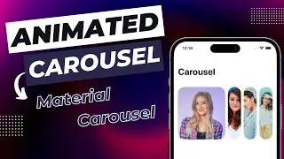 Implementing Carousel Slider Inspired From Material Carousel - iOS 17 - Xcode 15 - SwiftUI