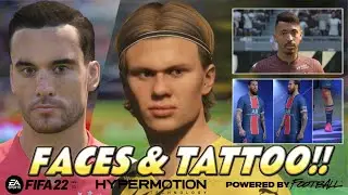 FIFA 22 - NEW FACES & TATTOO Bundesliga - Ligue 1 - Eredivisie