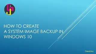 How to Create a System Image Backup in Windows 10