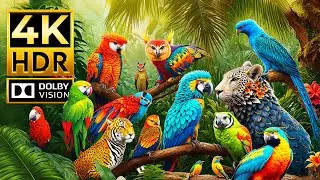 COLORFUL ANIMAL WORLD 4K HDR | with Cinematic Sound (Colorful Animal Life)