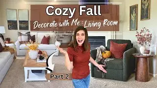 Cozy Fall Decorate with Me : Living Room, Part 2  |  Fall Table Top + Mantel Decor Ideas