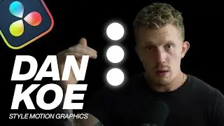 Motion Graphics Animations like Dan Koe in DaVinci Resolve