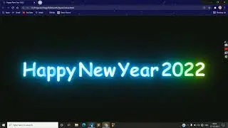 HTML - CSS New Animation Effects | Happy New Year 2022 Style | 