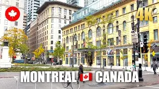 Montreal 🇨🇦 Canada Rainy Walking Tour (Ultra HD 4K 60 PFS) Amazing City Virtual Tour in Authum 2022