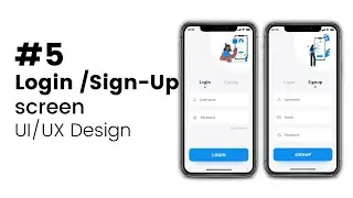 Sign-Up / Login Screen Ui Design | Sign-Up UI | Login UI | UI/UX Design | Coding Tutorials