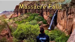 One of Arizona's Rare Waterfalls - Massacre Falls, Apache Junction, Arizona