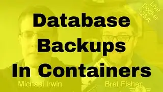 Backing Up a Database Container in Swarm