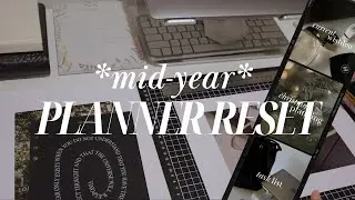 MID YEAR PLANNER RESET 🎧☕️ | decluttering, goal setting, wedding planning & dashboards