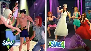 Sims 3 vs Sims 4 - Bachelor / Bachelorette Party