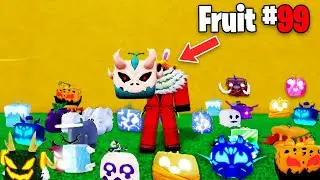 I Spun 100 Fruits To Get T-REX Fruit in Blox Fruits...