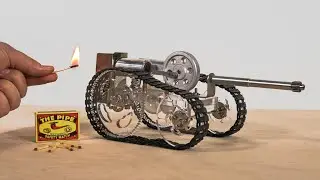 Stirling Engine Tank Model. Engine Motor Model - Physical Experiment.