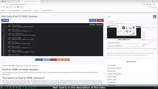 Free Online Excel To YAML Converter