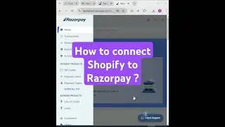 How to connect Razorpay to Shopify? | Razorpay test Api Key #short  #infysky #shorts #razorpay