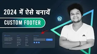 Create Footer With Elementor | Create Custom Footer in WordPress | Hindi  2024
