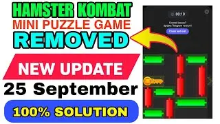 HAMSTER Kombat Mini puzzle game not showing| hamster Kombat new update| hamster news today 🔥🔥