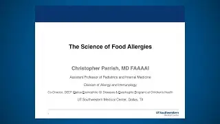 Science Cafe: The Science of Food Allergies