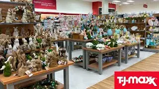 TJ MAXX SHOP WITH ME EASTER DECORATIONS EASTER DECOR SPRING HOME DECOR SHOPPING STORE WALK THROUGH