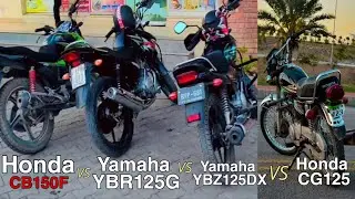 Can CB150F Defeat Most Selling 125cc Bikes Of Pakistan??| Drag race Cb150F vs ybr | CB 150F vs CG125