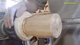 Amazing Wood turning process vase