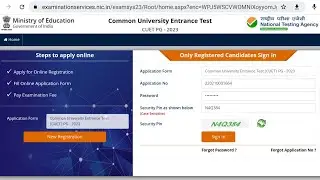 CUET PG FORM FILL UP 2023 | Full Process in Details