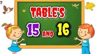 Day 70 Table of 15 and 16 learning video ‎@P1i2h3u4T5V     #kindergartenlearningvideos #kidssong