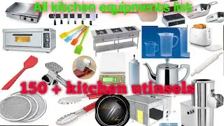 List Of Kitchen Utensils | 150 + Kitchen Equipments List With Name And Picture | Kitchen Vocabulary