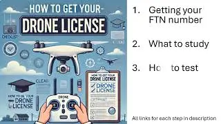 How to get your Commercial Drone License. FAA Part 107. Step by Step process.