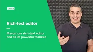 Rich text editor - How to use the improved rich text editor in MailerLite Classic